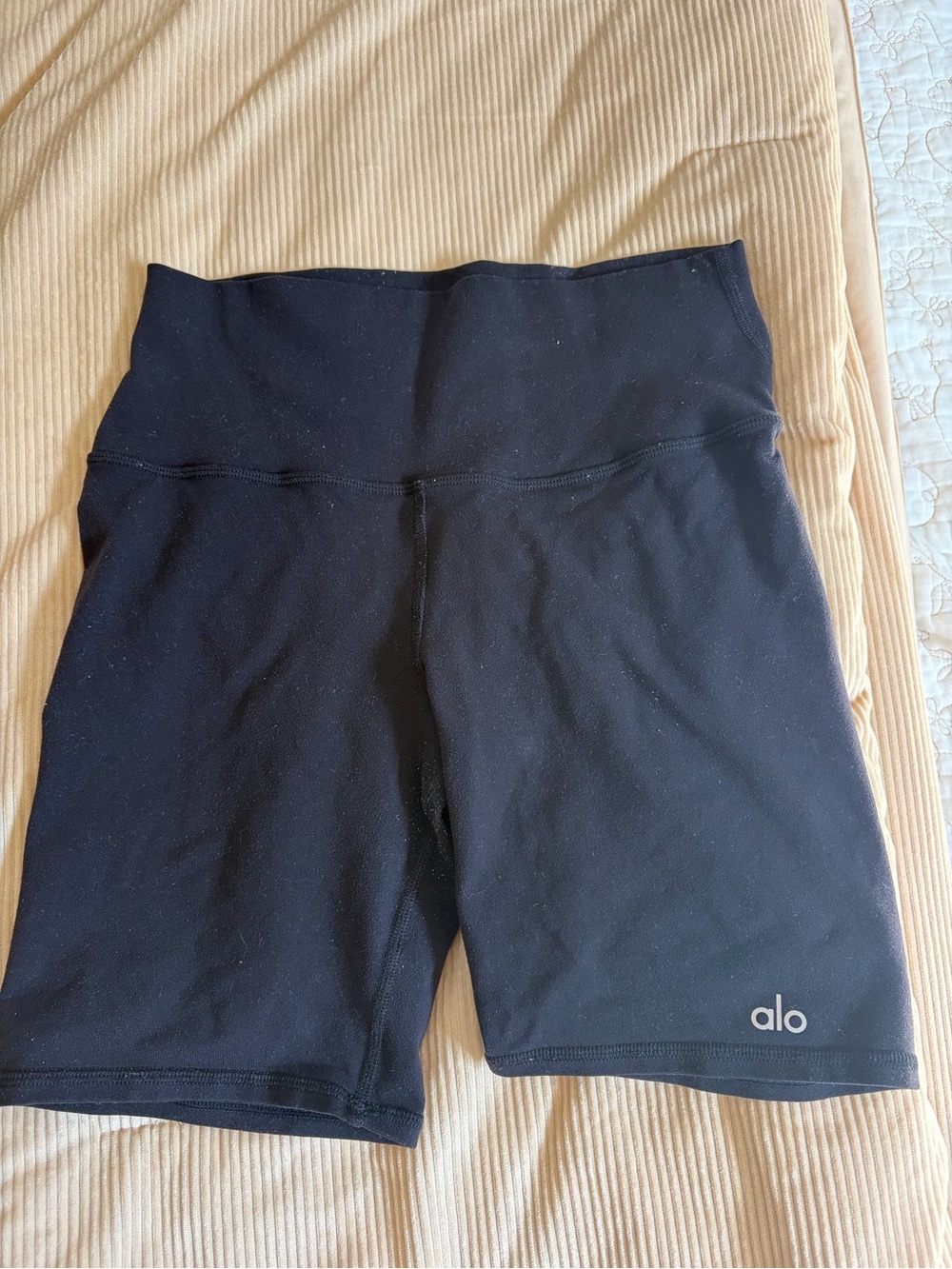 ALO Yoga Black High-Rise Bike Shorts